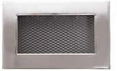 Akcesoria kominkowe - NORDFLAM Kratka kominkowa 11 x 17 cm Stal szczotkowana NORDFLAM - miniaturka - grafika 1