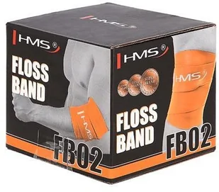 HMS FB02 ORANGE 1.0 x 50 x 2080 MM FLOSS BAND GUMA DO ĆWICZEŃ - Gumy, taśmy, ekspandery - miniaturka - grafika 5