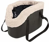 Sprzęt podróżny i transportery dla psów - Ferplast ferplast 79515017 hundetragetasche with-ME zima gumowa, z innowacyjnym EVA, z wkładem ze sztucznego futra, 21,5 x 43,5 x 27 cm, czarna - miniaturka - grafika 1