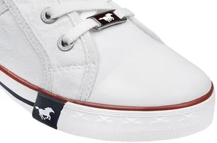 Mustang Trampki 36C0024 Białe 1099-302-1 Weiss 27373 - Trampki damskie - miniaturka - grafika 5
