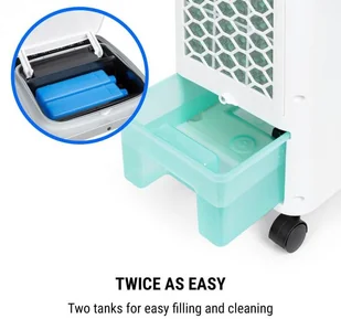 OneConcept OneConcept Freshboxx Pro, chłodnica powietrza, 3 w 1, 65 W, 966 m3/h, 3 prędkości nawiewu, biała ACO17-FreshboxxProWH - Klimatory - miniaturka - grafika 3