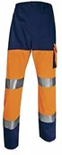 Odzież robocza - Deltaplus Deltaplus PHPA2OMGT Panostyle spodnie robocze z poliestru/bawełny, neonorange granatowy, rozmiar L PHPA2OMGT - miniaturka - grafika 1