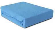Prześcieradła - Darymex Prześcieradło Frotte z gumką niebieskie 220x200 dx-220-pft-005 - miniaturka - grafika 1