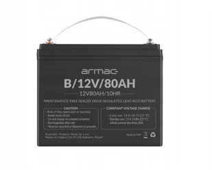 ARMAC ! armac Akumulator żelowy do UPS 12V/80AH B/12V/80AH - Baterie do zasilaczy awaryjnych UPS - miniaturka - grafika 2