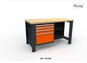 Stoły warsztatowe - Malow Stół narzędziowy ST 14/09 "DWÓJKA" warsztat metalowy na klucz ST14/09 - miniaturka - grafika 1