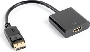 Lanberg Adapter Displayport M) > HDMI F) 10cm (AD-0009-BK) - Adaptery i przejściówki - miniaturka - grafika 4