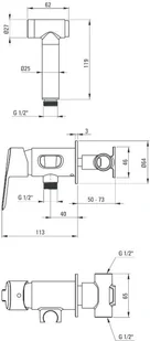 Deante Arnika Titanium Bateria Bidette titanium BQAD34M - Baterie bidetowe - miniaturka - grafika 4