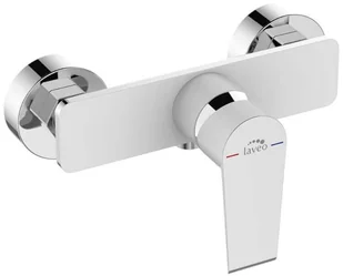 Laveo Largo bateria natryskowa ścienna bez zestawu natryskowego BAH 640D - Baterie wannowe i prysznicowe - miniaturka - grafika 2
