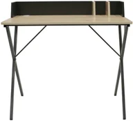 Biurka - Intesi Biurko Brico czarne naturalne - miniaturka - grafika 1