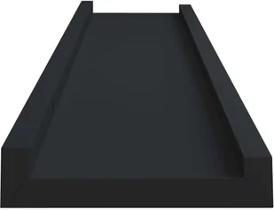 vidaXL vidaXL Półki ścienne na zdjęcia, 2 szt., czarne, 60x9x3 cm, MDF - Półki do salonu - miniaturka - grafika 6