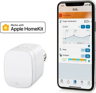 Eve Eve Thermo (2020) - Connected Radiator Valve for Apple HomeKit 4-Pack 10EBP1701 - 4X - Systemy inteligentnych domów - miniaturka - grafika 2