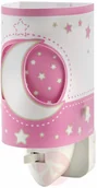 Lampy ścienne - Dziecięca nocna lampka diodowa Stars różowa - miniaturka - grafika 1