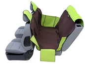 Sprzęt podróżny i transportery dla psów - Kardiff Kardiff Activ Mata samochodowa na tylne fotele z zamkiem i bokami L brązowo-zielona - miniaturka - grafika 1