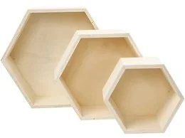 Creativ Company A S Pudełka, Sześciokąty - Decoupage - miniaturka - grafika 2