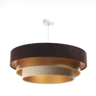 Lampy sufitowe - ImoLight Lampa wisząca Dalia Mix Brązowo-Beżowo-Złota 050-077-60 // IL-Dl-016 - miniaturka - grafika 1