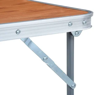 VidaXL Składany stolik turystyczny z metalową ramą, 80x60 cm 48170 VidaXL - Meble turystyczne - miniaturka - grafika 7