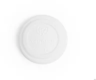 Naczynia i sztućce jednorazowe - VEGWARE Pokrywka CPLA do kubka papierowego 100ml biała, op. 50 szt. 100% biodegradowalna VLID62-A1 - miniaturka - grafika 1