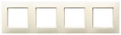 Klawisze i ramki - Ospel Ramka poczwórna Ecru Aria - R-4U/27 - miniaturka - grafika 1