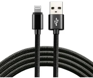 Apple everActive Kabel przewód pleciony USB Lightning everActive CBB-0.3IB 0.3m z obsługą szybkiego ładowania do 2.4A czarny - Kable USB - miniaturka - grafika 5