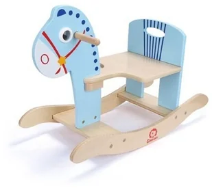 Brimarex DREWNO Drewniany konik bujany Niebiesk 1572394 - Samochody i pojazdy dla dzieci - miniaturka - grafika 4