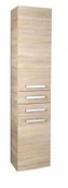 Szafki łazienkowe - Aqualine VEGA Szafka wysoka z koszem 40x184x31cm, dąb platin VG980 - miniaturka - grafika 1