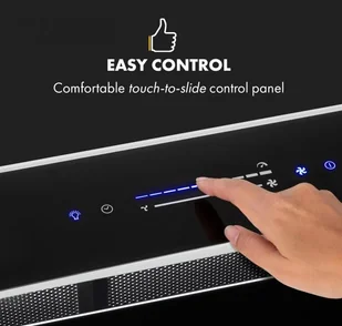 Klarstein Royal Flush Eco 90 Czarny (CGCH3-RoyalFlush90-E) - Okapy kuchenne - miniaturka - grafika 5