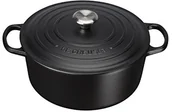 Brytfanny - Le Creuset rondel żeliwny 18 cm z serii Signature, czarny, 18 cm 21177180000430 - miniaturka - grafika 1