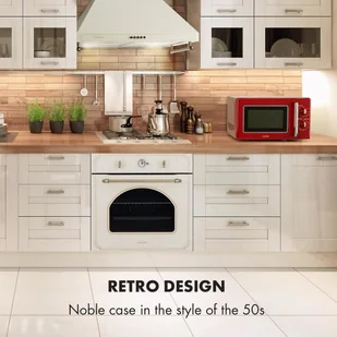 Kuchenka mikrofalowa Klarstein Caroline Czerwony - Kuchenki mikrofalowe - miniaturka - grafika 5