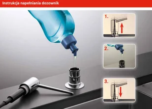 Blanco Dozownik LATO czarny mat 525789) 525789 - Mydelniczki i dozowniki mydła - miniaturka - grafika 4