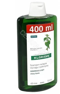 Pierre-Fabre DERMO-COSMETIQUE POLSKA SP Z O.O KLORANE Szampon na bazie wyciągu z pokrzywy 400 ml 7035570 - Szampony do włosów - miniaturka - grafika 6