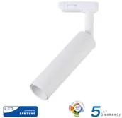 Oprawy, klosze i abażury - v-tac Oprawa 7W LED V-TAC Track Light SAMSUNG CHIP CRI90+ Biała VT-407 5000K 420lm - miniaturka - grafika 1