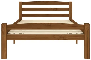 vidaXL Lumarko Rama łóżka, miodowy brąz, lite drewno sosnowe, 100 x 200 cm! 322076 - Łóżka - miniaturka - grafika 3