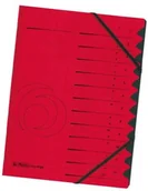 Koszulki na dokumenty - Herlitz Teczka na A4, 12 przegródek, różne kolory easyorga, czerwony 10843324 - miniaturka - grafika 1