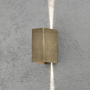 Konstsmide Kinkiet zewnętrzny LED Cremona 8 cm z mosiądzu - Lampy ogrodowe - miniaturka - grafika 4