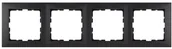 Wyłączniki światła i elektryczne - Berker B.Kwadrat Ramka poczwórna antr 5310148996 - miniaturka - grafika 1