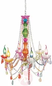 Lampy sufitowe - KARE 6pkt. żyrandol STARLIGHT RAINBOW - miniaturka - grafika 1