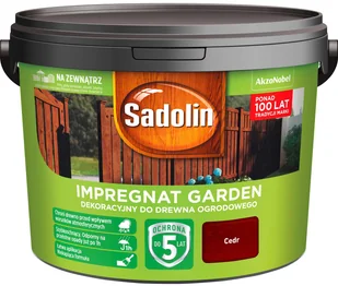 Sadolin Impregnat dekoracyjny Garden cedr 9 l - Farby i impregnaty do drewna Sadolin Impregnat dekoracyjny Garden cedr 9 l - Farby i impregnaty do drewna - miniaturka - grafika 1