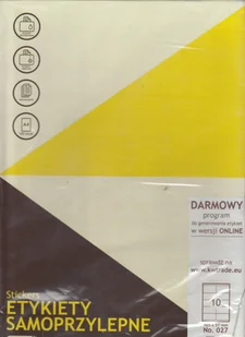 Grand Etykiety uniwersalne 105x57/10 białe (100) - Etykiety samoprzylepne i bloki etykiet - miniaturka - grafika 2