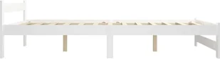 vidaXL Lumarko Rama łóżka, biała, lite drewno sosnowe, 120 x 200 cm 322000 - Łóżka - miniaturka - grafika 4