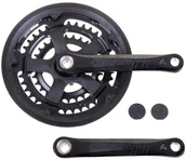 Części rowerowe - Amar Wheels Mechanizm korbowy Amar COMFORT 28-38-48T 170mm czarny z osłoną 150510 - miniaturka - grafika 1