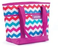 Akcesoria turystyczne - Spokey Termotorba ACAPULCO plážová termo malá zigzag 39 x 15 x 27 cm Purpurowa - miniaturka - grafika 1