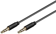 Kable - Goobay Kabel audio wideo 3,5 MM wtyczka stereo > 3,5 MM wtyczka stereo-2,0 m Czarny, 1 szt. 69107 - miniaturka - grafika 1