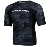 Bielizna sportowa męska - Extreme Hobby sklep RASHGUARD HOBBY HAVOC SHORTSLEEVE BLACK - miniaturka - grafika 1