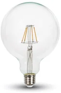 Żarówki LED - V-TAC Żarówka LED 6W Filament E27 G125 Przeźroczysta VT-2147 6400K 806lm - miniaturka - grafika 1