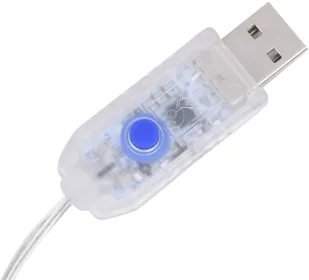 vidaXL Kurtyna lampek, 3x3m, 300 niebieskich diod LED, 8 funkcji vidaXL - Oświetlenie świąteczne - miniaturka - grafika 6