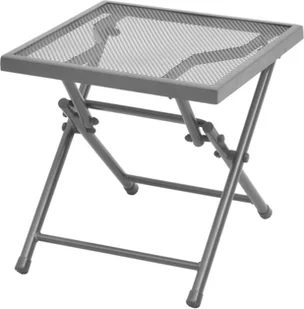 vidaXL Zestaw 2 regulowanych leżaków i stolika, metalowa siatka - Leżaki ogrodowe - miniaturka - grafika 7