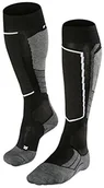 Skarpety termoaktywne - FALKE SK 2 Wool skarpety narciarskie, damskie, czarny 16525 - miniaturka - grafika 1