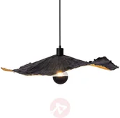 Lampy sufitowe - Näve Lampa wisząca Crazy Paper, czarno-złota, 56cm - miniaturka - grafika 1