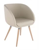 Fotele i krzesła biurowe - Grospol Krzesło Jula 4HW na drewnianych nóżkach do jadalni do sal konferencyjnych 5960 - miniaturka - grafika 1