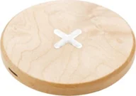 Akcesoria do tabletów i e-booków - NoName Ładowarka ładowarka bezprzewodowa 5W 8,1 cm drewno naturalne twm_452291 - miniaturka - grafika 1